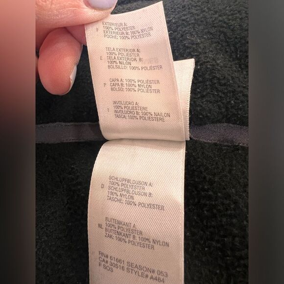 The North Face Black Fleece Jacket Men’s M Full Zip Outdoor Lightweight Casual - Picture 12 of 12